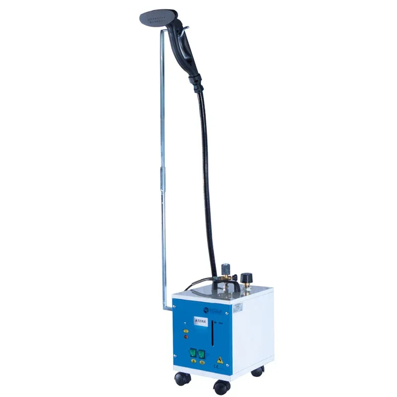 Generator de abur portabil cu roti, cu boiler de 4,5 L, echipat cu o perie