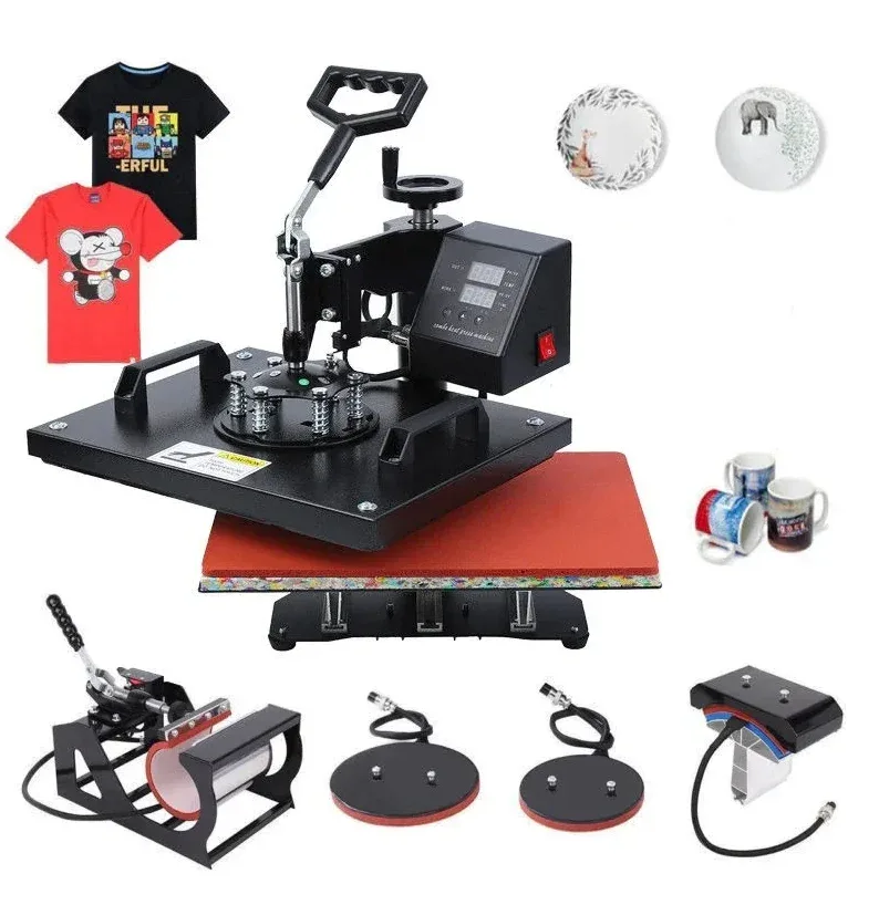 Presa de transfer termic multifunctionala 5 in 1 – 30 × 38 cm, 1250 W